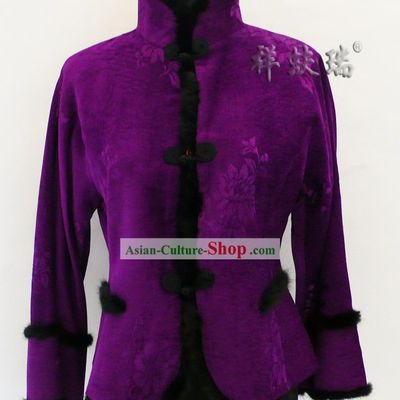 Well-known Rui Fu Xiang Purple Tang Suit for Women