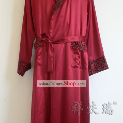 Beijing Rui Fu Xiang Silk Red Dragon Pajama for Men