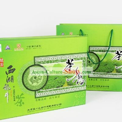 Chinese Zhang Yiyuan Supreme Xi Hu Longjing Tea Leaf in Gift Package