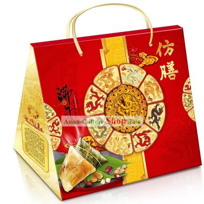 Traditional Chinese Quanjude Rice Dumplings 12 Pieces Set