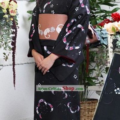 Japanese Yukata Kimono Complete Set for Women