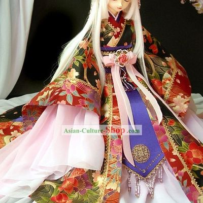 Traditional Japanese Kimono Costumes and Hair Accessories for Women