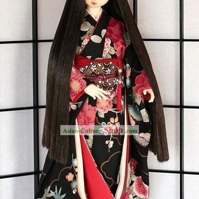 Traditional Japanese Kimono Dress Complete Set for Women