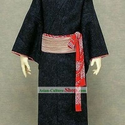 Traditional Japanese Kimono Clothing Set for Men