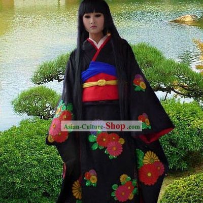 Traditional Japanese Angel Kimono Costumes for Girls
