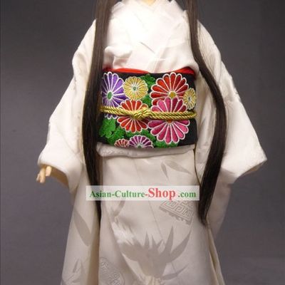 Traditional Japanese Butterfly Princess Kimono Costumes Complete Set