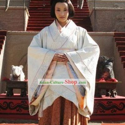 China Qin Dynasty Empress Clothing Complete Set