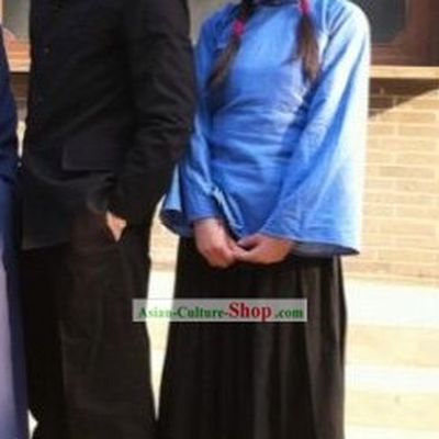 Min Guo Period Five Four Youth Students Costumes 2 Sets for Men and Women