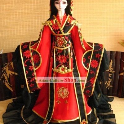 Ancient Chinese Prince Clothing and Crown Set