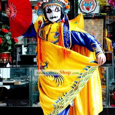 Chinese Sichuan Opera Mask Changing Costumes Hat Eight Masks Music CD and Teaching DVD Ccomplete Set