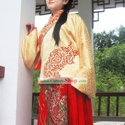 Hand Painted Ming Dynasty Waistcoat Clothing for Women