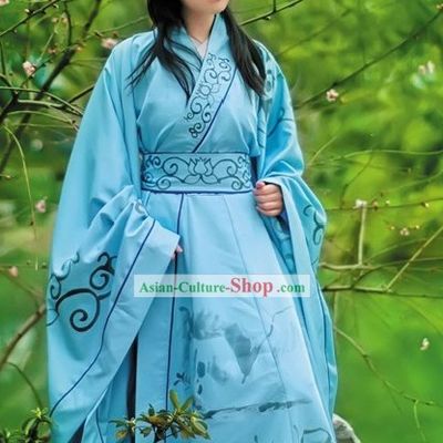 Hand Painted Ancient Chinese Clothing Complete Set for Men
