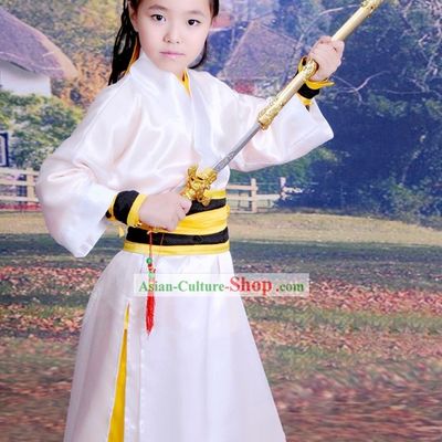 Chinese Kung Fu Hanfu Clothing Complete Set for Children