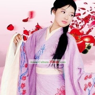Chinese Handmade National Clothing Complete Set for Women