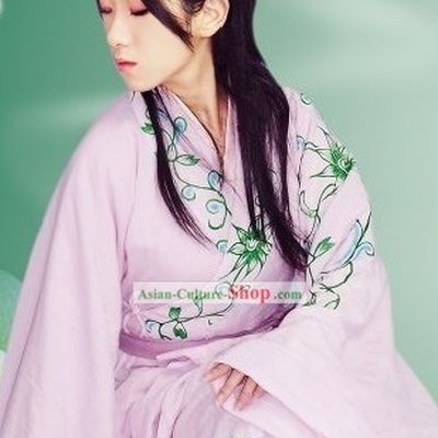 Ancient Chinese Zhiju Hanfu Clothing Complete Set