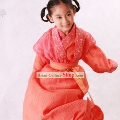 Traditional Chinese Hanfu Clothing Complete Set for Children
