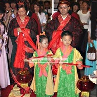 Traditional Chinese Wedding Attendant Dress for Children