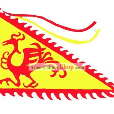 Traditional Chinese Triangle Phoenix Flag