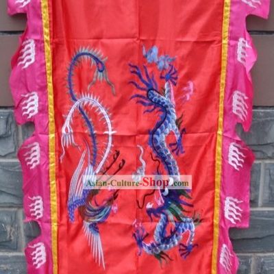 Traditional Chinese Dragon and Phoenix Flag