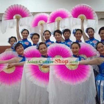 Chinese Classical Color Transition Dancing Fan
