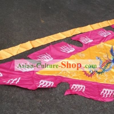 Traditional Chinese Embroidered Phoenix Flag