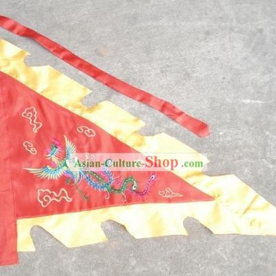 Traditional Chinese Embroidered Phoenix Flag