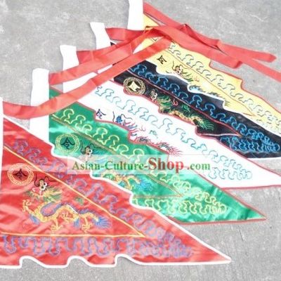 Traditional Chinese Embroidered Dragon Flag