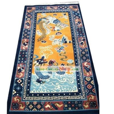 Tibetan Dragon and Phoenix Rug