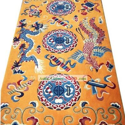 Tibetan Dragon and Phoenix Rug