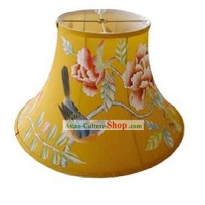 Traditional Chinese Hand Painted Silk Lampshade