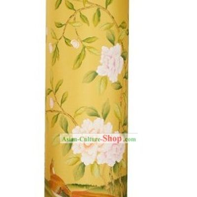 39 Inches High Chinese Hand Painted Floor Palace Lantern