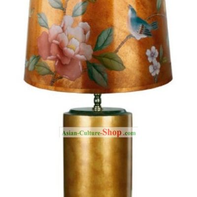 Chinese Hand Painted Silk Palace Reading Lamp Lampshade