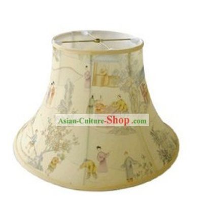 Chinese Classical Hand Painted Silk Lampshade