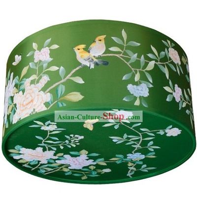 Chinese Classical Hand Painted Silk Chandelier
