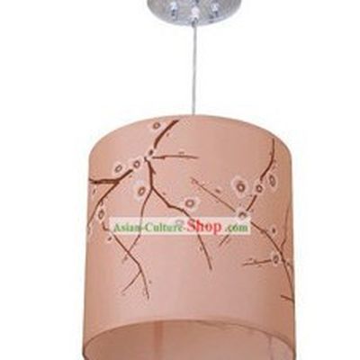 Chinese Classical Hand Painted Plum Blossom Silk Chandelier