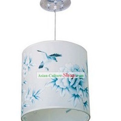 Chinese Classical Hand Painted Flower and Bird Silk Palace Lantern