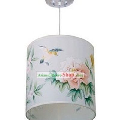 Chinese Classical Hand Painted Flower and Bird Silk Palace Lantern