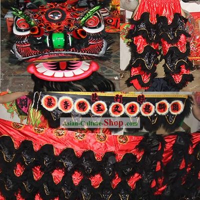 Guan Gong Classical Lion Mask and Costumes Complete Set