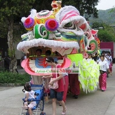 Super Large Top Competition and Parade Lion Dance Costume Complete Set