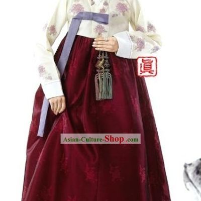 Traditional Korean Mother-in-law Hanbok Clothes Complete Set