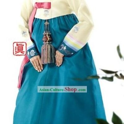 Traditional Korean Hanbok Clothing Complete Set for Women