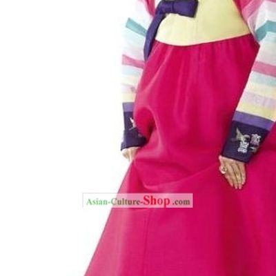 Traditional Korrean Colorful Women Hanbok Dress