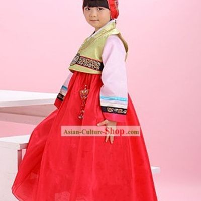 Traditional Korean Children Girl Birday Hanbok