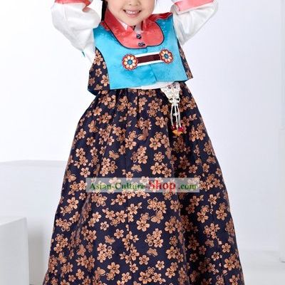 Traditional Korean Children Girl Birday Hanbok Dress