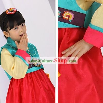Traditional Korean Kids Birday Hanbok Dress