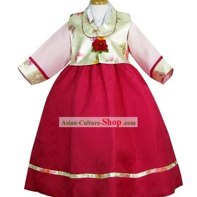 Traditional Korean Birthday Celebration Hanbok for Kids