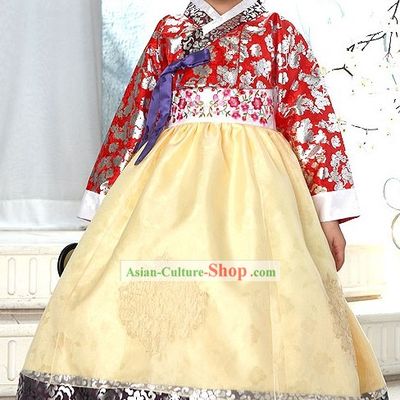 Traditional Korean Children Hanbok Dress for Girls