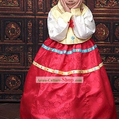 Traditional Korean Children Birthday Hanbok Clothing