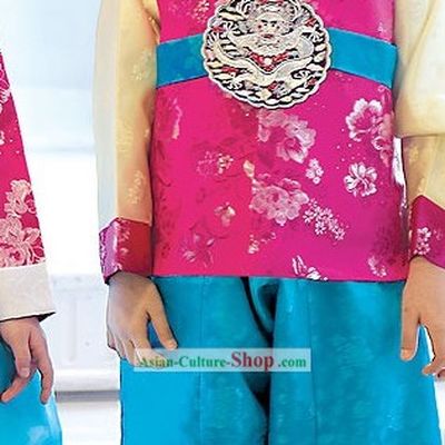 Traditional Korean Children Ceremony Birthday Hanbok Clothing