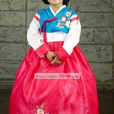 Traditional Korean Children Hanbok for Little Girls